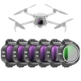 NEEWER フィルターセット 6枚パック コンパチブル Mini 5 Pro CPL/ND8/ND16/ND32/ND64/ND128フィルター スナップオン 円偏光 減光 NDレンズフィルター マルチコート ドローンカメラ撮影アクセサリー