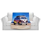 ブランケットウルトラソフトFuzzy 4サイズ！DIANOCHEデザインからby Markus Bleichner Groovy Peace VWバスホームDecor Unique Designer芸