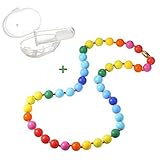 Dolle Baby Silicone Teething Necklace for Mom Wear with Free Finger Baby Toothbrush Set [並行輸入品]