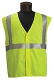 Jackson Safety ANSI Class 2 Standard Style Polyester Flame Retardant Safety Vest with Silver Reflect