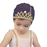Domybest　ベビー ヘアバンド クラウン　王冠　キッズ 子供 カチューシャ 髪飾り ヘアアクセサリー 女の子 新生児 赤ちゃん 出産祝い 内祝い お宮参り 誕生日 100日記念 こどもの日 記念