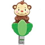 Sassy Soft Grip Nail Clippers, Monkey by Sassy [並行輸入品]