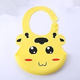 Waterproof Soft Silicone Baby Bibs, Easily Wipes Clean, Comfortable Soft Baby Bibs Keep Stains Off !