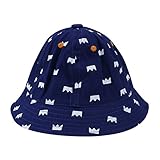 Domybest ベビー用ハット 　釣り　登山　外出　紫外線対策　デニム帽子　赤ちゃん キッズ　可愛い　男の子　女の子 日焼け防止　2色 (B)