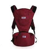 beautiful JR抱っこひもスリングベビーキャリア人気多機能通気性春夏秋冬適用3ヶ月から36まで新生児抱き背負子抱きおんぶ紐 赤い