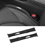 フィット 適用 隙間 埋め クッション 車用 シートサイド クッション Fit 4代目 GR系 GK系 GE系 全タイプ 対応 シート コンソール 隙間 落下防止 小物放置 puレザー 内装パーツ 運転席+助手席 ロゴ左右対称設計 2本入り カー用品(ブラック,フィット 適用)