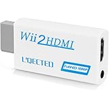 L'QECTED Wii to HDMI 変換アダプタ wii hdmi変換アダプター wii hdmi コンバーター480p/720p/1080pに変換 3.5mmオーディオ wii 2 hdmi コントローラー コンバーター wii hdmi ケ