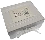 100th Birthday, Small Keepsake Box, Coup? Glass by WHITE COTTON CARDS