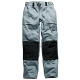 (ディッキーズ) Dickies メンズ グラフター デュオトーン ワークトラウザーズ 作業服ボトムス 作業着ズボン 作業用パンツ 男性用 (32R) (グレー/ブラック)