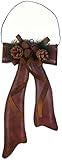 Craft Outlet 12-Inch Tin Holiday Bow Tie Wall Decor Small [並行輸入品]