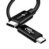 SETMSPACE 充電ケーブル 40gbps超高速転送 usb c ケーブル PD100w 真っ直ぐ0.８m