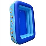 WENJUN インフレータブルスクエアバスタブベビースイミングプール子供のバスタブベビーシャワーベビー用品 ( 色 : 青 , サイズ さいず : 210*150*55cm )