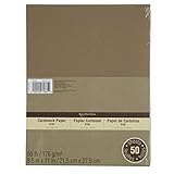 Cardstock Paper Value Pack, 8.5 x 11 in Kraft by Recollections by Recollections