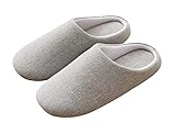 [Euyqs] スリッパ 洗える おしゃれ スリッパ 人気 静音 滑り止め付 超軽量 室内履きルームシューズ 室内 来客 オールシーズン用 男女兼用 (27.0~28.0cm, グレー, measurement_27_point_0_centimeters)