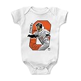 500レベルのCal Ripken Jr。幼児& Baby Onesieロンパース – Baltimore野球ファンギア野球の殿堂の公式ライセンス – Cal Ripken Jr。オフセットO ホワイ