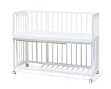 大人のベッドにつけて4才まで添い寝できる　そいねーる＋　ロング　ベビーベッド　ホワイト 　専用敷きマット付　yamatoya（大和屋）