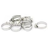 uxcell ホース･クランプ　ホースバンド　調節可能　 21mm-38mm　クランプパイプ　冷却ホース・フィッティング・クリップ　10個入り