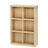 白井産業【SHIRAI】本棚 フリーラック セパルテック ナチュラルブラウン 幅約75cm 高さ約113cm SEP-1175NA