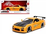 JADA TOYS 1/24 マツダ RX-7 FD3S HKS チューンド イエロー HKS Tuned JDM Tuners ミニカー [並行輸入品]