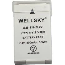Amazon | WELLSKY EN-EL20a EN-EL20 EN-EL22 用 MH-27 MH-29 超軽量