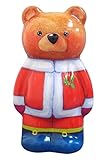 クリスマス クマ型 ティンボックス （ベアー×青い靴） PEI1020BL