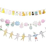Sunworld 子供　部屋飾り　ガーランド　３点セット　大きめ　綿糸付き　北欧　おしゃれ　インテリア　幼稚園　教室用