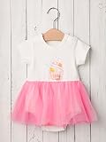 baby ampersand(ベビーアンパサンド) ベビー セパレート風 チュール付き ボディ 赤ちゃん 女の子 お呼ばれ お誕生日会 半袖 80㎝ ピンク 50021 50021013