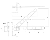 バルコニー物干金物 縦型ブラケットタイプ横収納型ダークブロンズ SK-700B-BC　　新協和