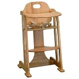 East Coast Multi-Height Highchair (Natural All Wood) by East Coast Nursery Ltd