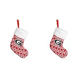 NCAA Georgia Bulldogsオーナメントストッキングニットバンドル2パックby Forever Collectibles