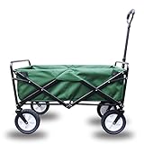 ガーデンカート折りたたみ式プルハンドカート庭運搬用カート折り畳み式ポータブル折り畳みカートショッピングカートマルチカラーオプショングリーンブラックレッドブルーグレーブラウンラージ (色 : G g)