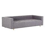 arne ベンチソファ ベンチ イス 背もたれ 肘掛け 片肘付き コーナーソファー Baggy DX-コの字 3×7 ファブリック グレー