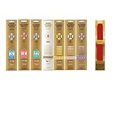 'ガーネッシュ インセンス スティック（ お香 D ） 7つの香り＋バーナーRED（ お香立て 赤）GONESH STICK 7PCS+BUENER STARTING SET D (NO.4/ NO.8/ NO.12/ WHITE MUSK/ AMBER/ VANILLA/ VIOLET)