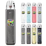 【正規品】Caliburn G4 Pod Kit 電子タバコ カリバーン G4 スターターキット 1300mAhバッテリー内蔵 35Wの最大出力 エアフロー調整可 POD型 TYPE-C充電 ベイプ コンパクト ニコチンフリー リキッドなし (Gunmetal Grey)