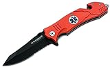 Boker Magnum 01LL472 EMS Rescue Knife with 3 3/8 in. Blade, Black [並行輸入品]