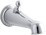 Kohler K-330-CP Antique Wall-Mount Diverter Bath Spout, Polished Chrome [並行輸入品]