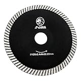 B Blesiya ダイヤモンド ソーブレード　石材 コンクリート加工 切断ディスク 細い歯 125mm径