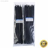 colibrox -- 1000個12 "ナイロンプラスチックZipトリムラップケーブルワイヤループタイセルフロック40 lbs数量: 1000個( 10パッケージの100 ) 3.6 MM幅300 