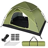 [Amazon限定ブランド] GEEDIARテント ワンタッチテント キャンプテント3～4人用 設営簡単 uvカット加工 防風防水 折りたたみ 超軽量 防災用 キャンプ用品 アウトドア 花見 海水浴 登山