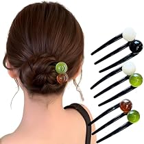 コレットマルーフ M ヘアピン レジン カーキ ヘアスティック 夜会巻き 簪 41uV9xUhpOL._AC_UL210_SR210,