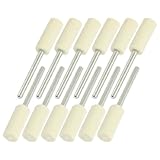 uxcell 研磨フェルト 研磨道具　フェルト軸付ホイール　鋼シャンク　3mm　直径7.5mm　12 個入