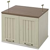 山善(YAMAZEN) ラック 幅60 突っ張り上置きラック ホワイトウォッシュ FCBS-5060UR(WW)