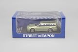 1/64 Street Weapon 日産 ステージア R34 GT-R stagea グリーン ホイールとルーフケース付き