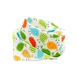 鳥、調節可能、4本ベビーネッカチーフ/赤ちゃんのための唾液タオル、ピュアコットン