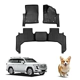 Shvgen対応トヨタ ランクル300系フロアマット （5/7人乗り専用）専用設計 3DLand Cruiser300系 ランドクルーザー300 フロアマット1-2列目防水 2021年8月-現行TPE材質 耐摩擦 耐汚 取付簡単 カー用品（1-2列目、5/7人乗り）