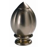 Levolor B58726743 Sapphire Egg Curtain Rod Set, 28-to-48-Inch Width, 5/8-Inch Diameter, Burnished Br