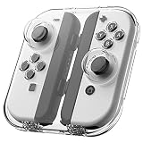Mosasa Switch Joy-con 収納ケース PC製 クリアケース Switch/Switch Lite/Switch Oled/Joy-con 対応 磁性開閉 シリコンパッド 内蔵 耐衝撃 汚れ防止 Switch/Switch 有機EL モデル ジョイコン 専用 収納ボックス スイッチ ジョイコン カバー （クリア）