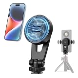 Ulanzi スマホホルダー三脚 MagSafe用 三脚マウント 磁気マグネット式 スマートフォンクリップ 三脚スマホホルダー スマートフォン三脚マウント 1/4インチネジ穴付き 360°回転 角度調整 超強力磁力 片手操作 コンパクト 軽量 三脚用アクセサリー スマホ撮影 iPhone16/15/Androidに対応 三脚/自撮り棒/カメラに適用