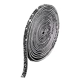 ラインストーンテープ 自粘着 キラキラ デコシール 幅4.5mm 2列 ブラック 長さ90cm DIY用 多列 幅4.5mm〜18mm NANDELMO ND-0180-R04-BK-4.5mm-2L