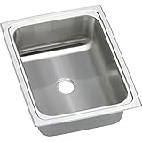 Elkao|#Elkay BPSFRQ1215 20 Gauge Stainless Steel 12.5 Inch x 15 Inch x 6.125 Inch single Bowl Top Mo